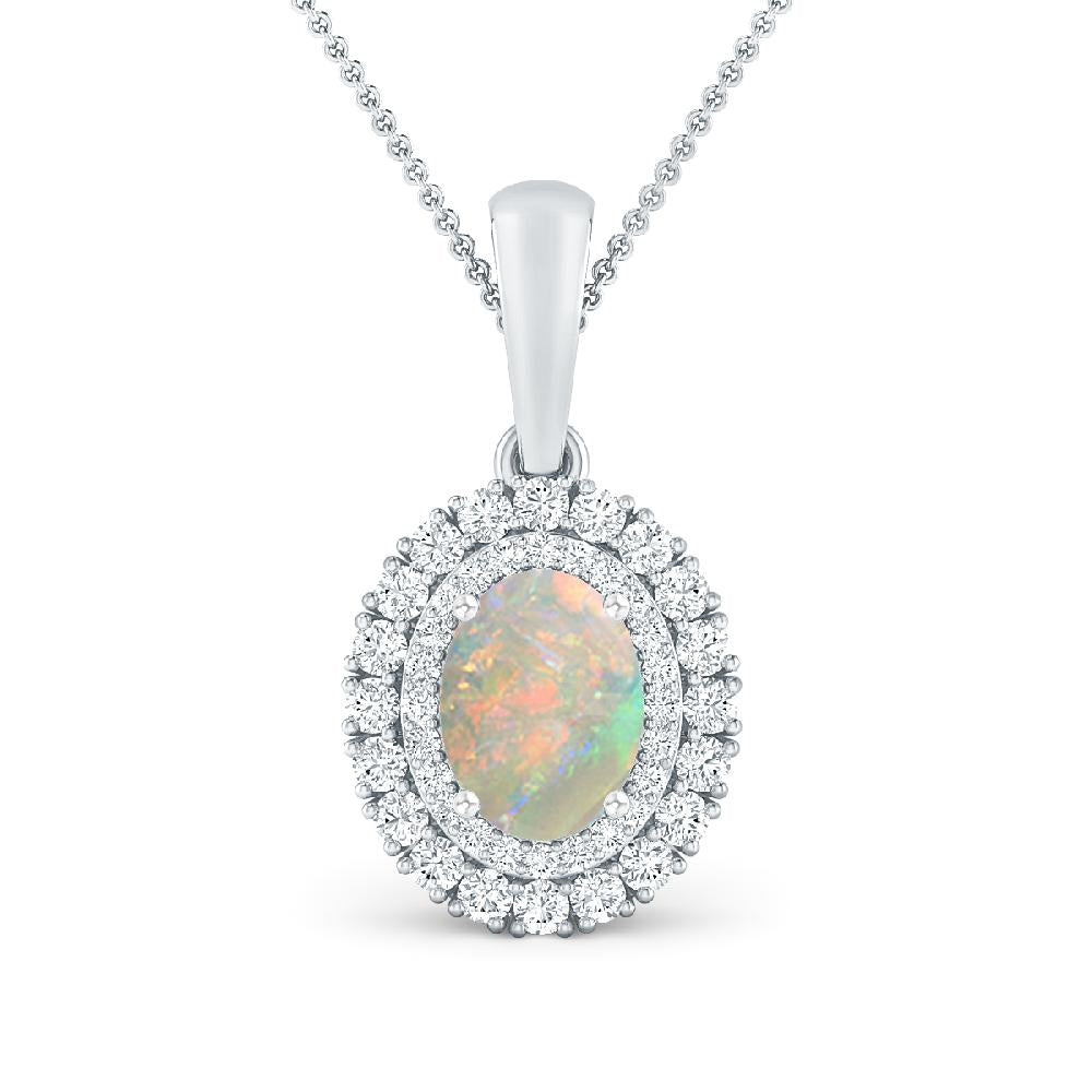 White Gold - Opal