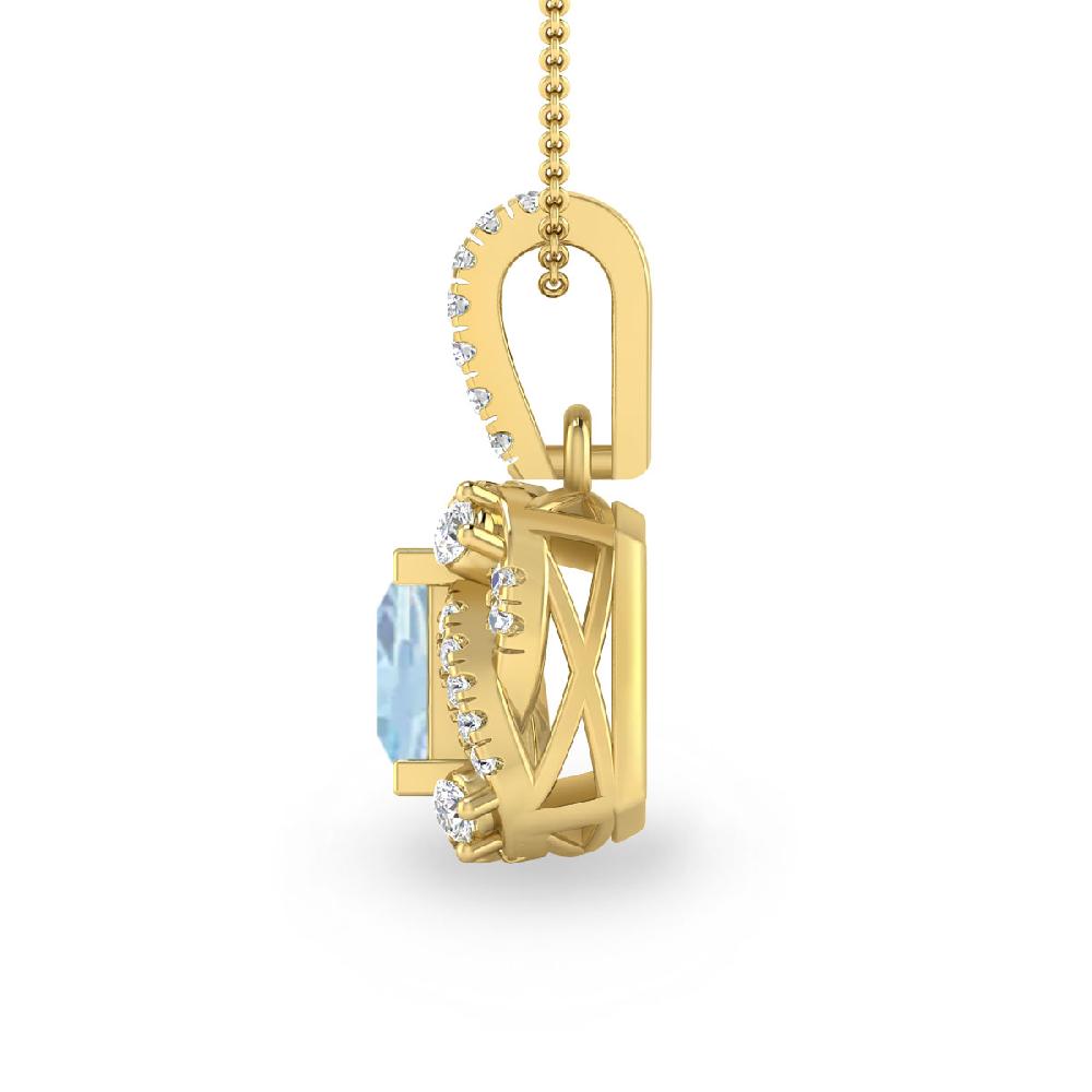 Yellow Gold - Aquamarine