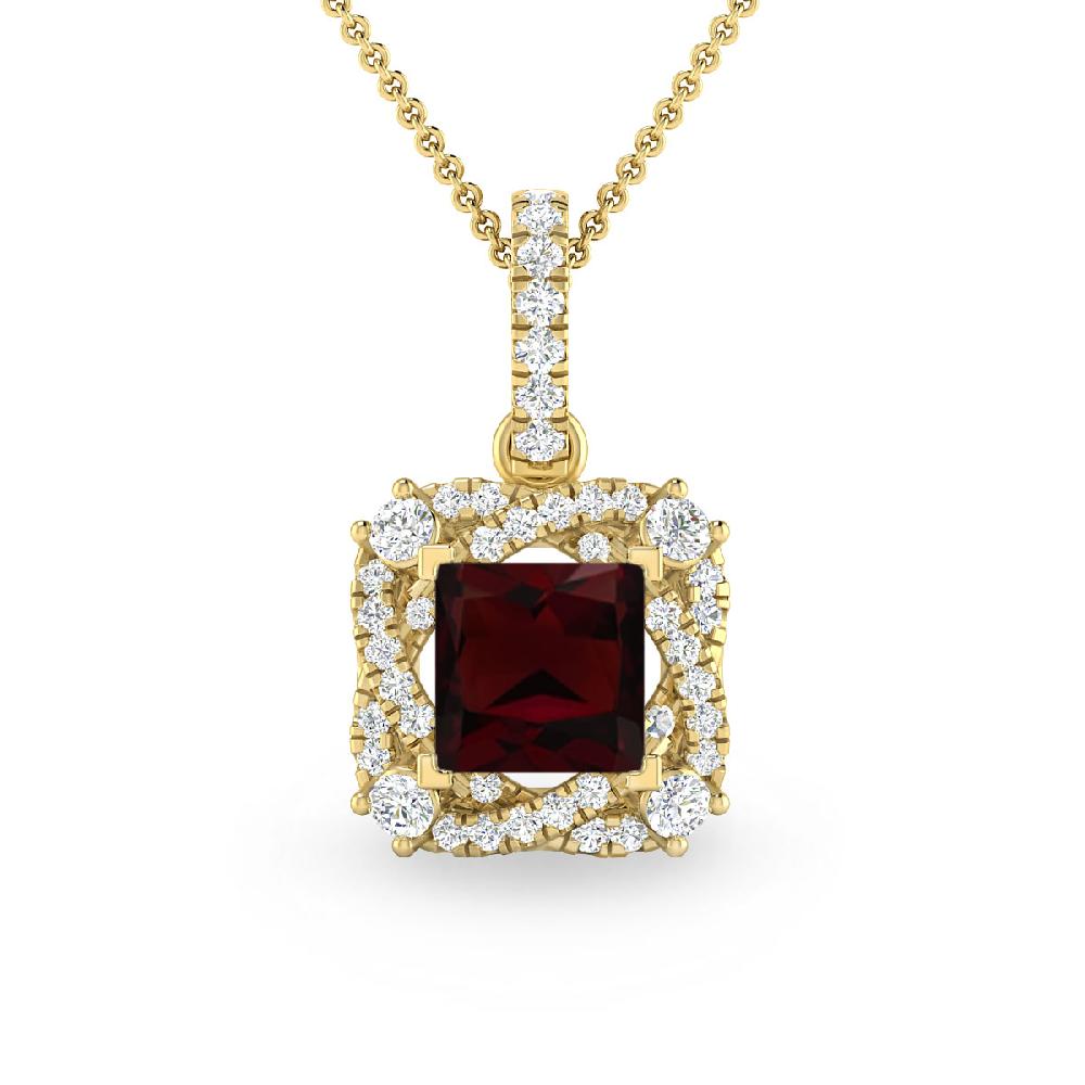 Yellow Gold - Garnet