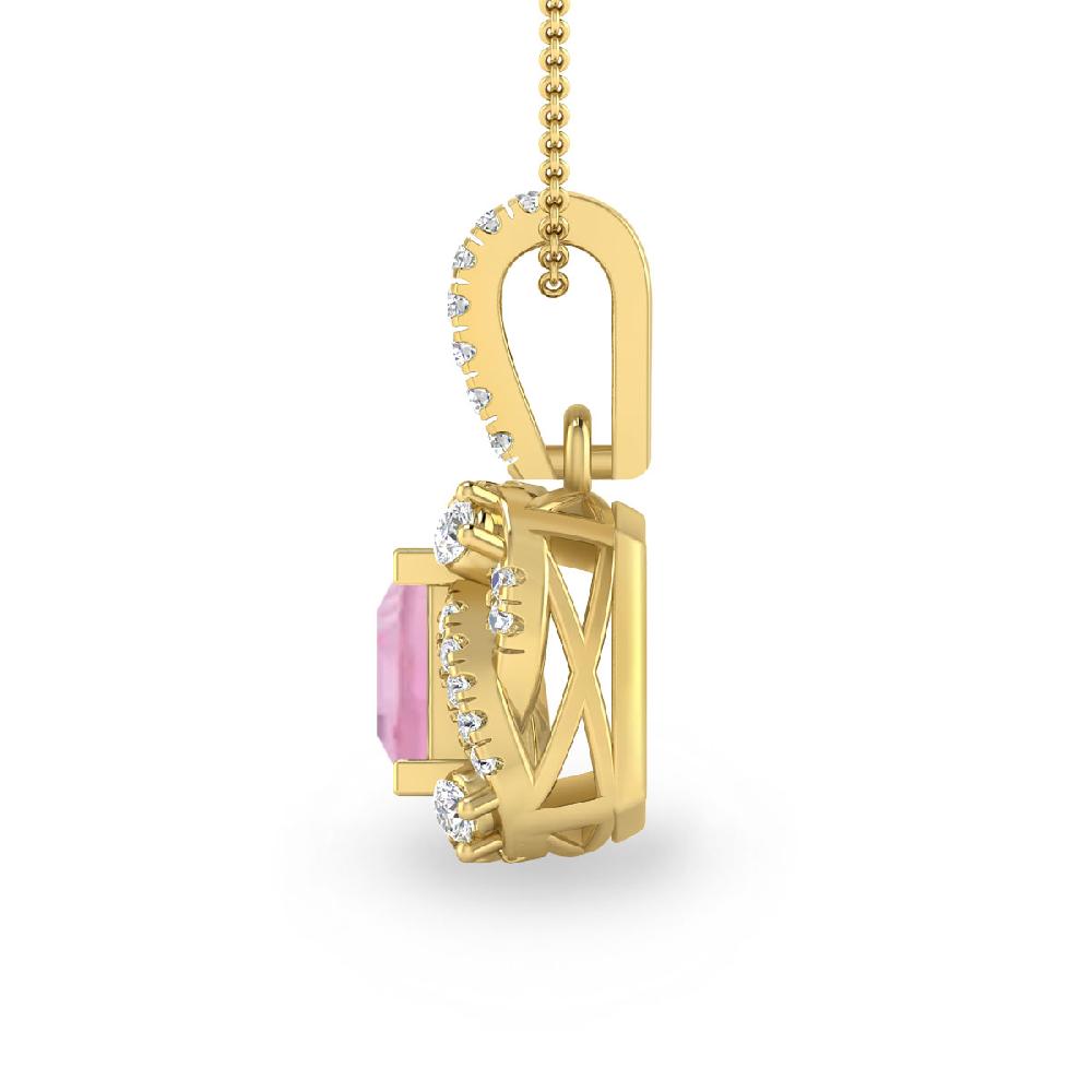 Yellow Gold - Pink Tourmaline