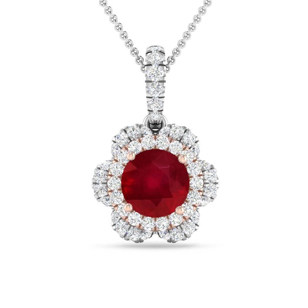 White Gold - Ruby