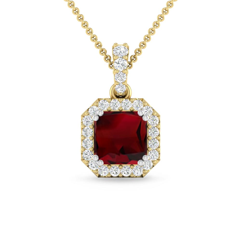 Yellow Gold - Garnet