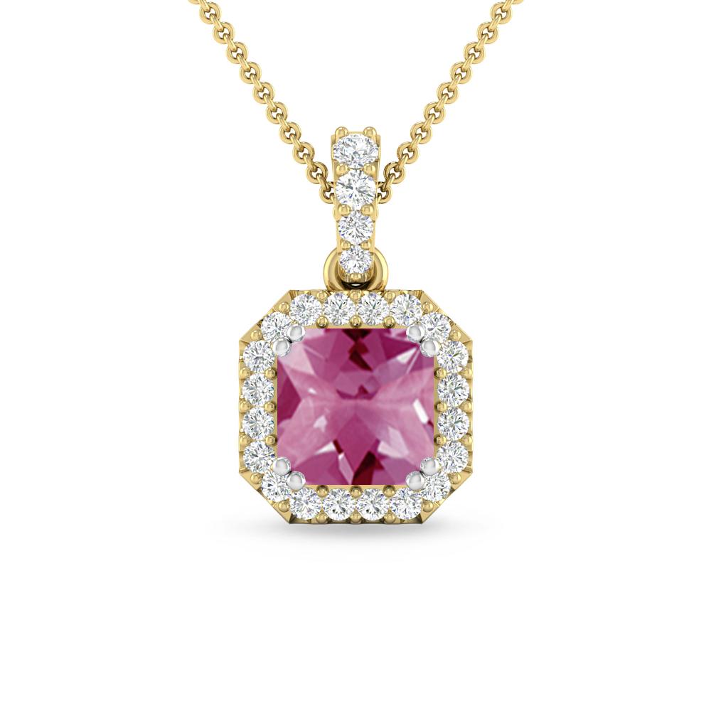 Yellow Gold - Pink Tourmaline