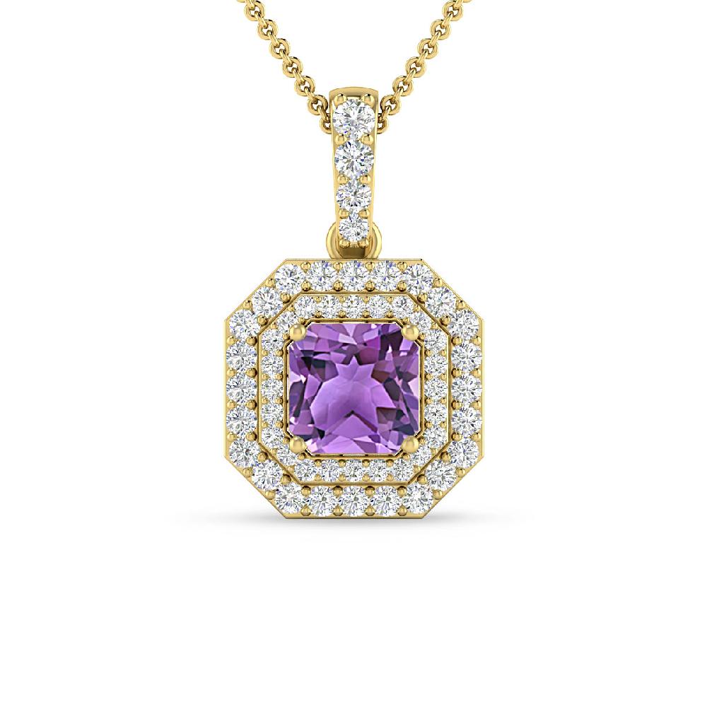 Yellow Gold - Amethyst