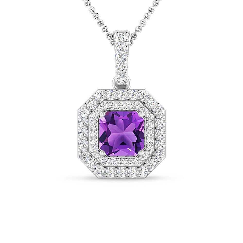 White Gold - Amethyst