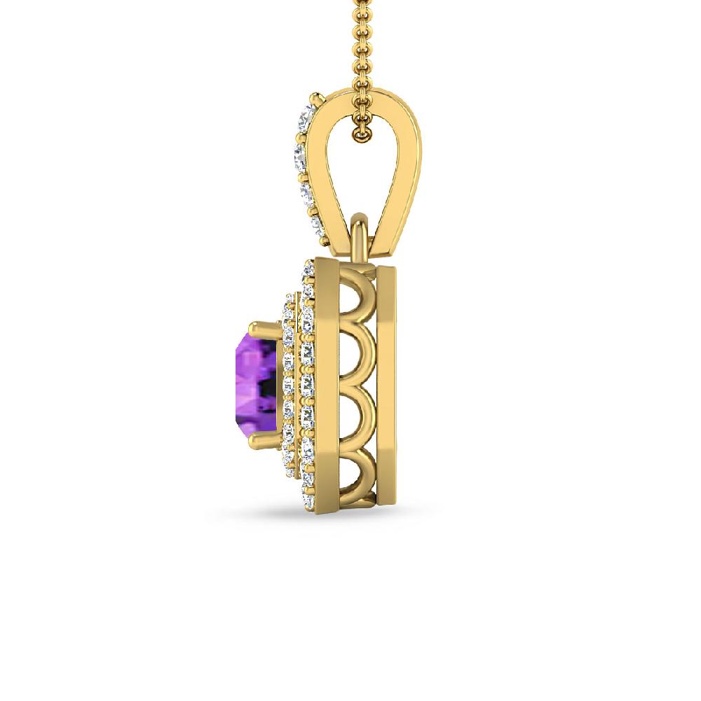 Yellow Gold - Amethyst