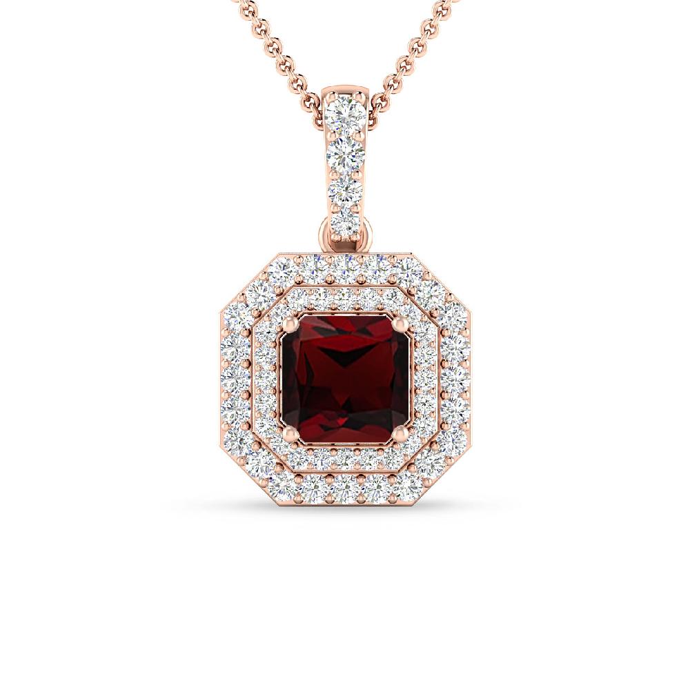 Rose Gold - Garnet