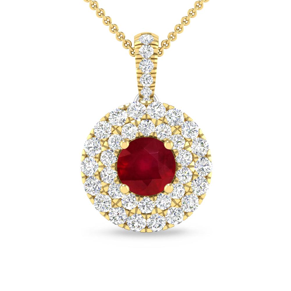 Yellow Gold - Ruby