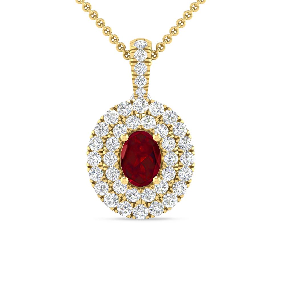 Yellow Gold - Garnet