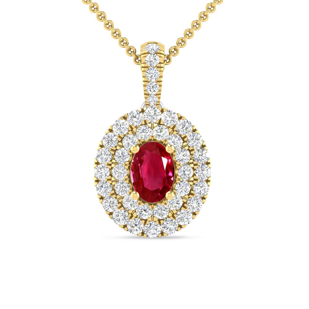 Yellow Gold - Ruby