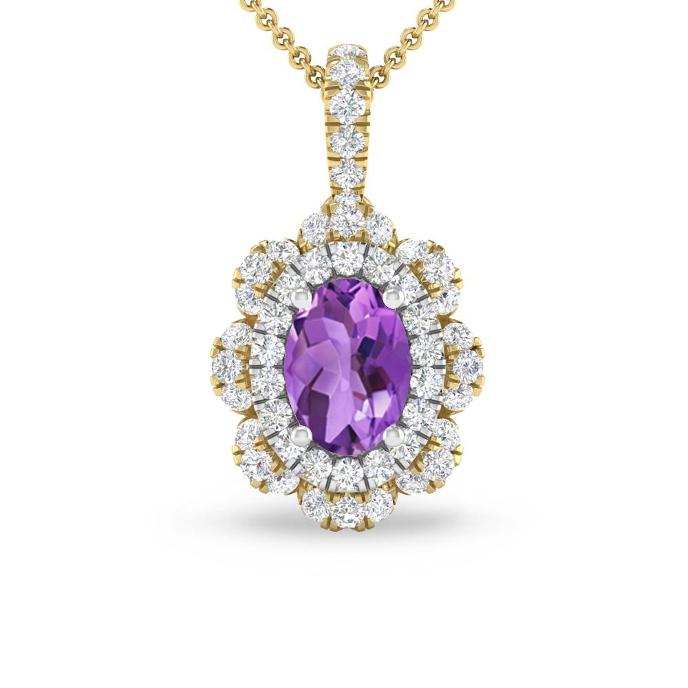 Yellow Gold - Amethyst