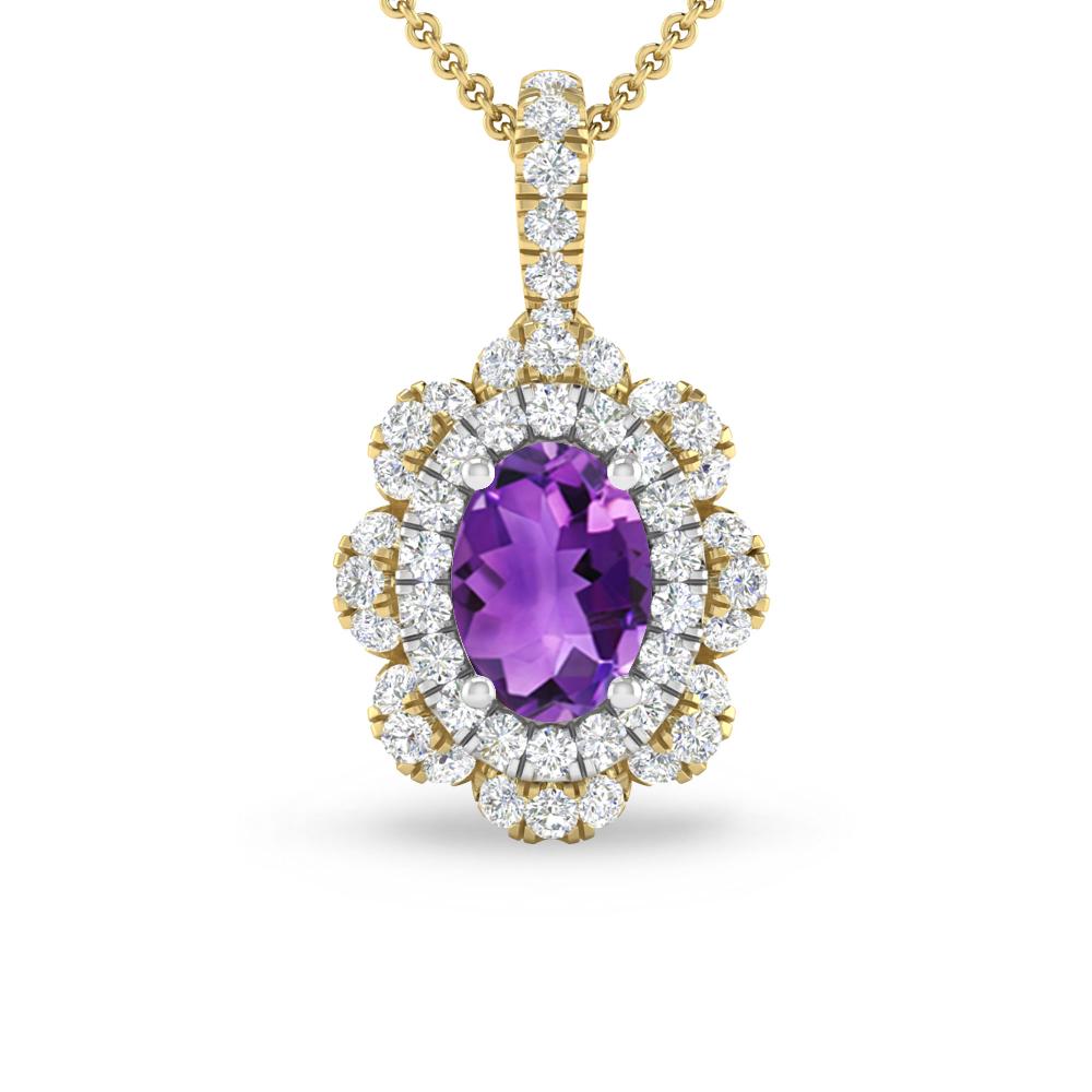 Yellow Gold - Amethyst