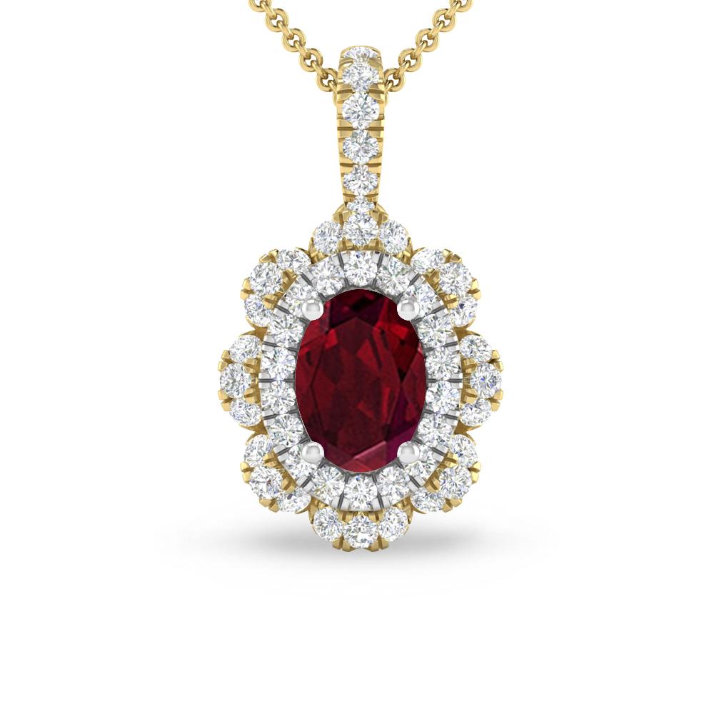 Yellow Gold - Garnet