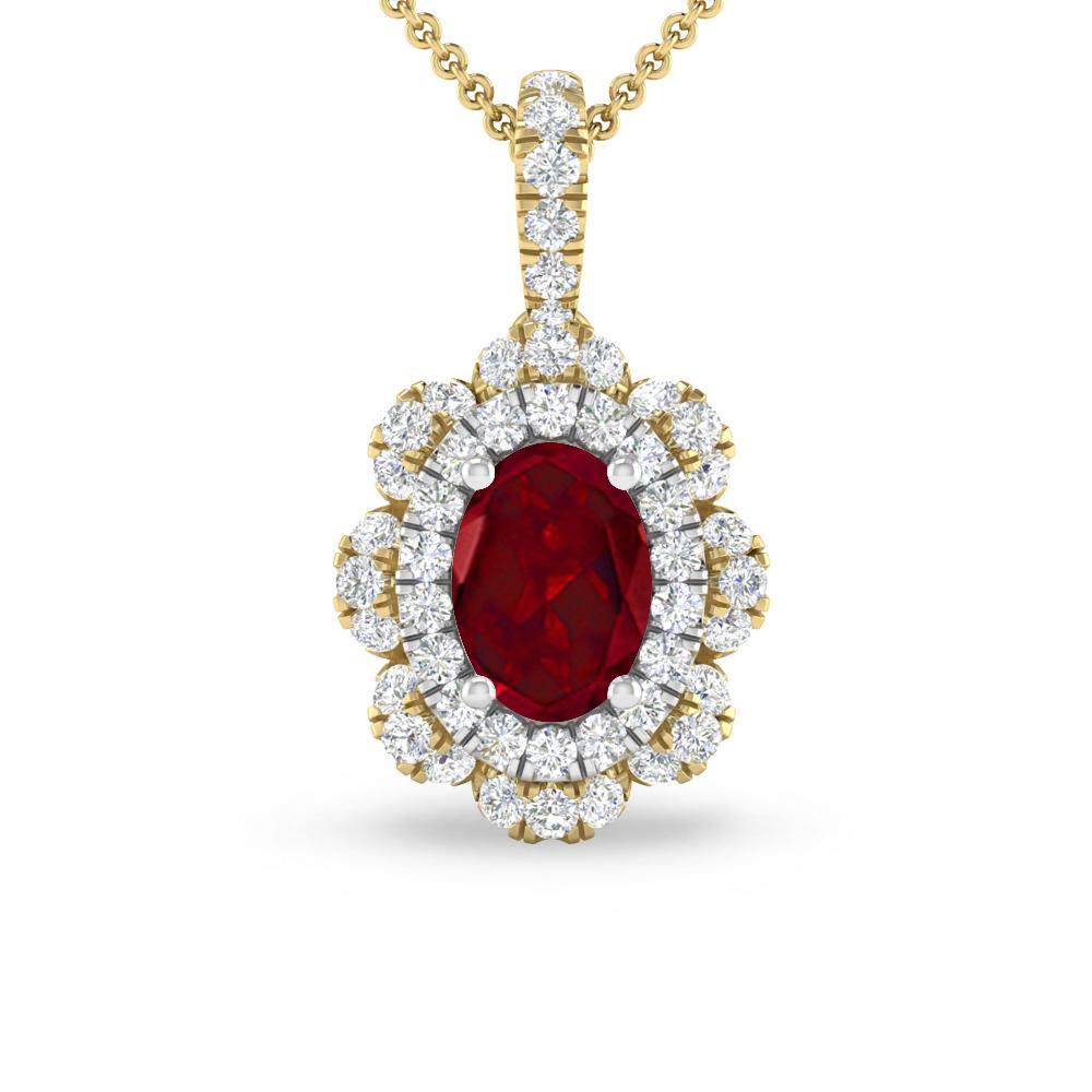 Yellow Gold - Garnet