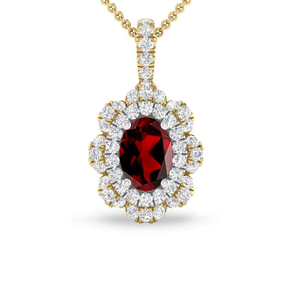 Yellow Gold - Garnet