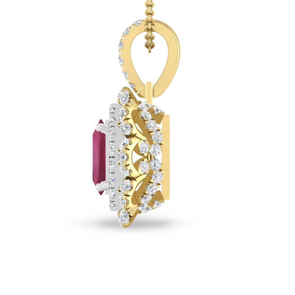 Yellow Gold - Pink Tourmaline