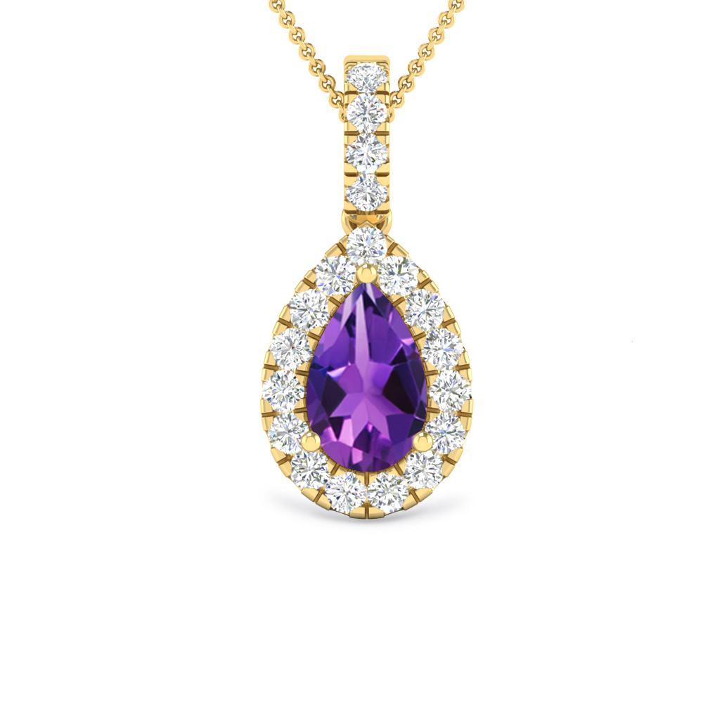 Yellow Gold - Amethyst