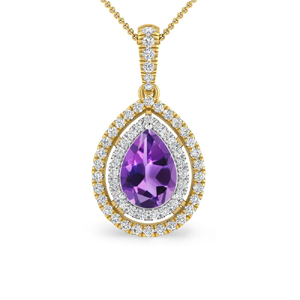 Yellow Gold - Amethyst