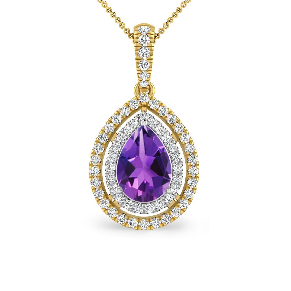 Yellow Gold - Amethyst