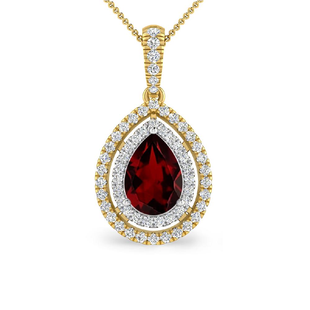 Yellow Gold - Garnet