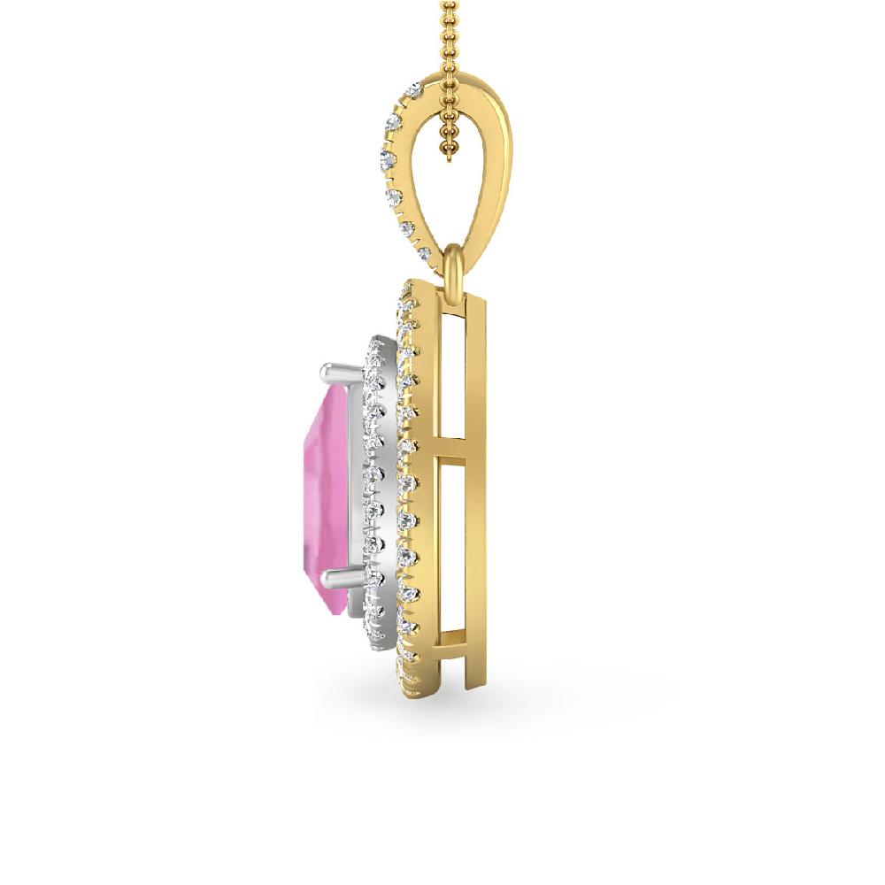 Yellow Gold - Pink Tourmaline