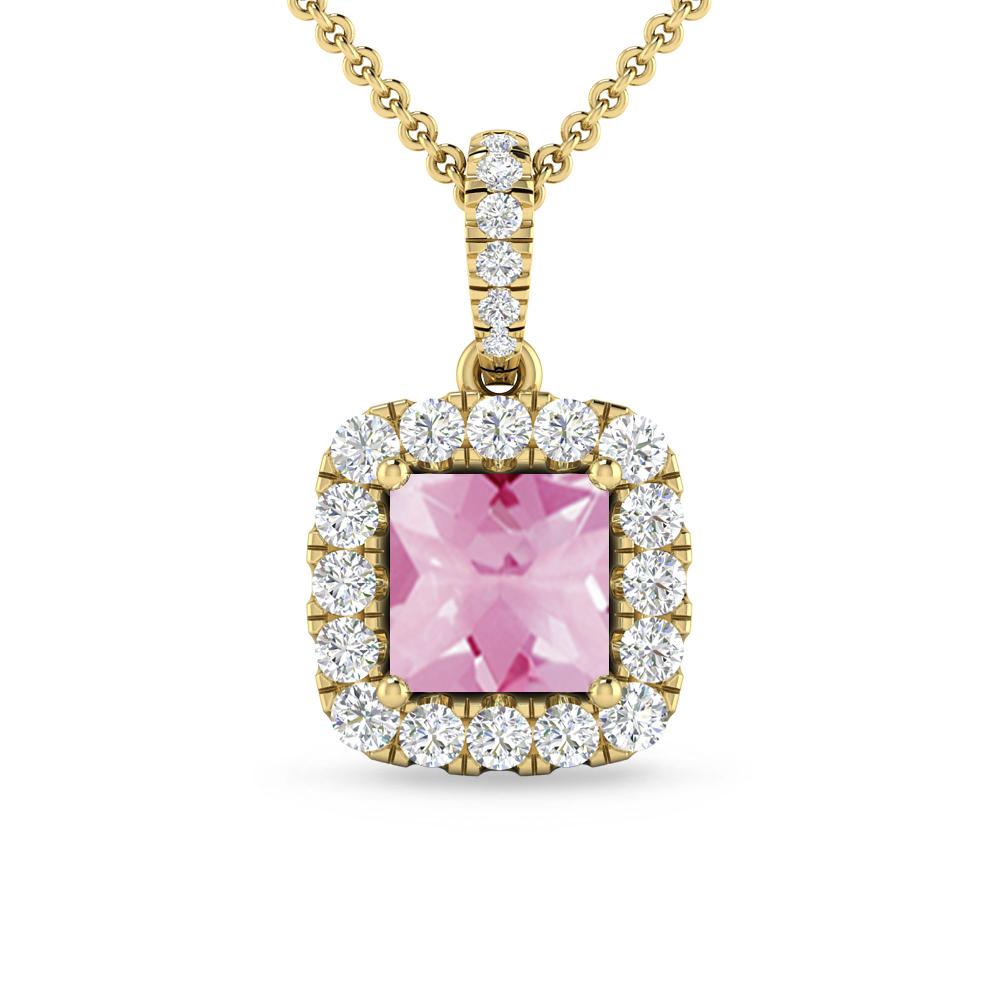 Yellow Gold - Pink Tourmaline