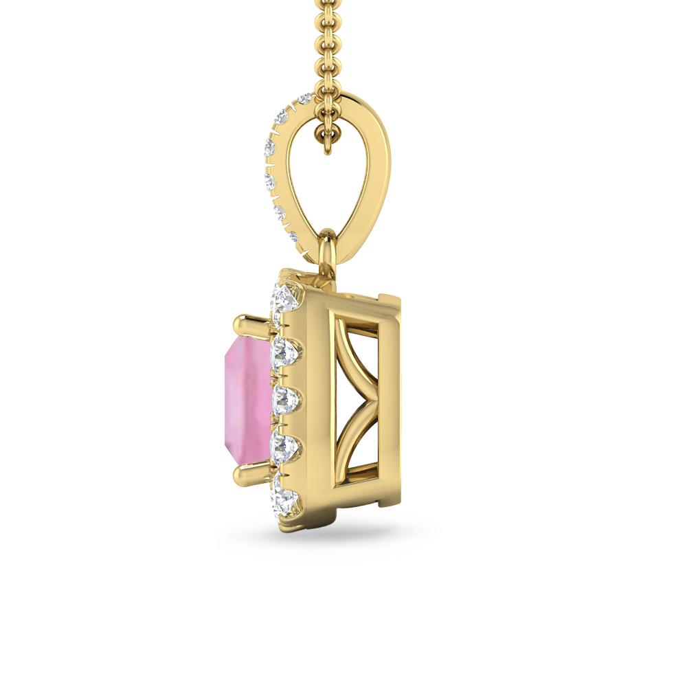 Yellow Gold - Pink Tourmaline