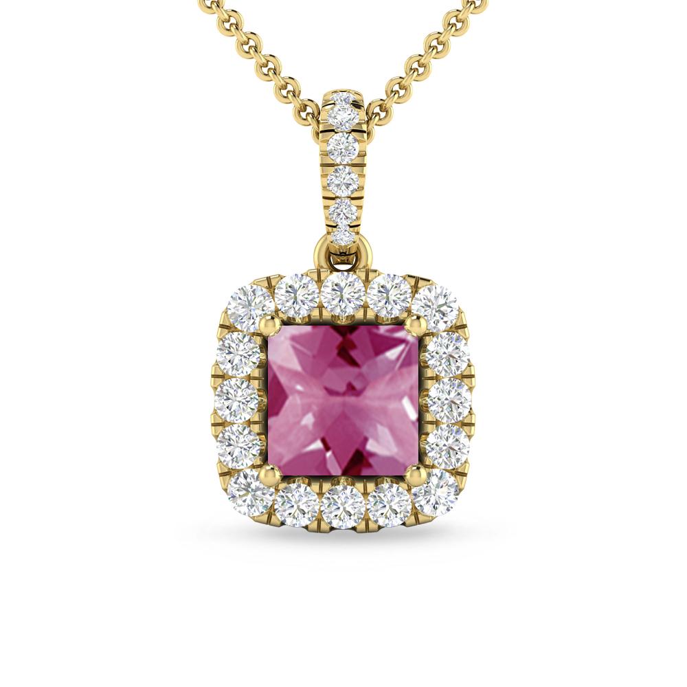 Yellow Gold - Pink Tourmaline