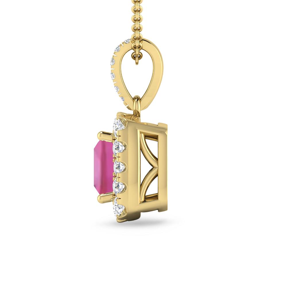 Yellow Gold - Pink Tourmaline
