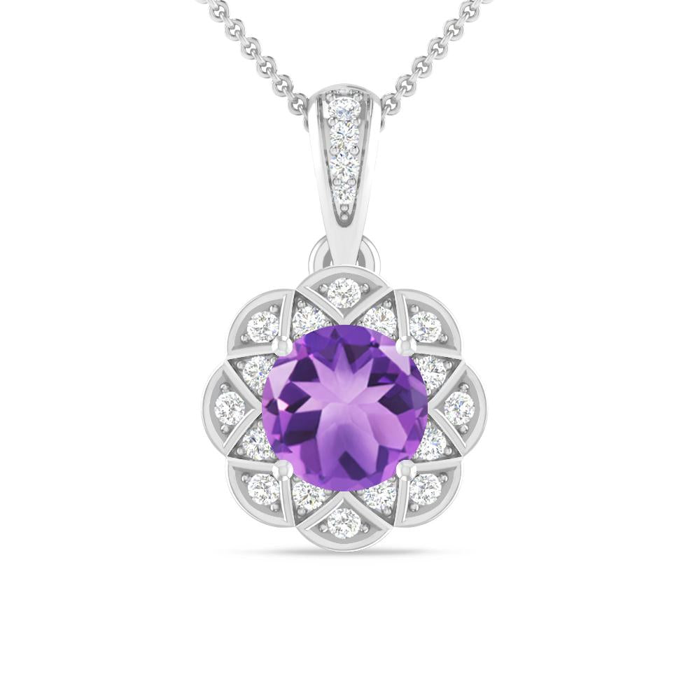 White Gold - Amethyst