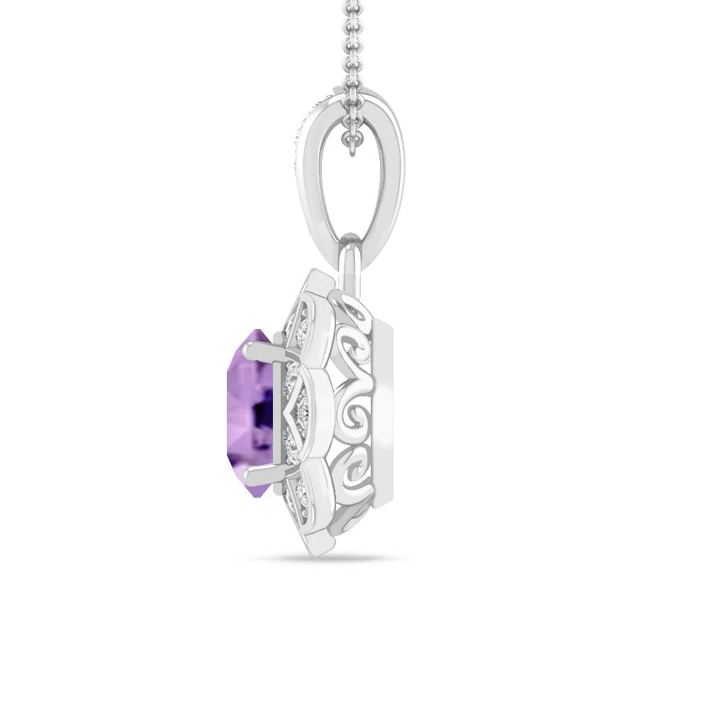 White Gold - Amethyst