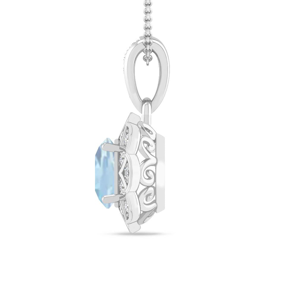 White Gold - Aquamarine