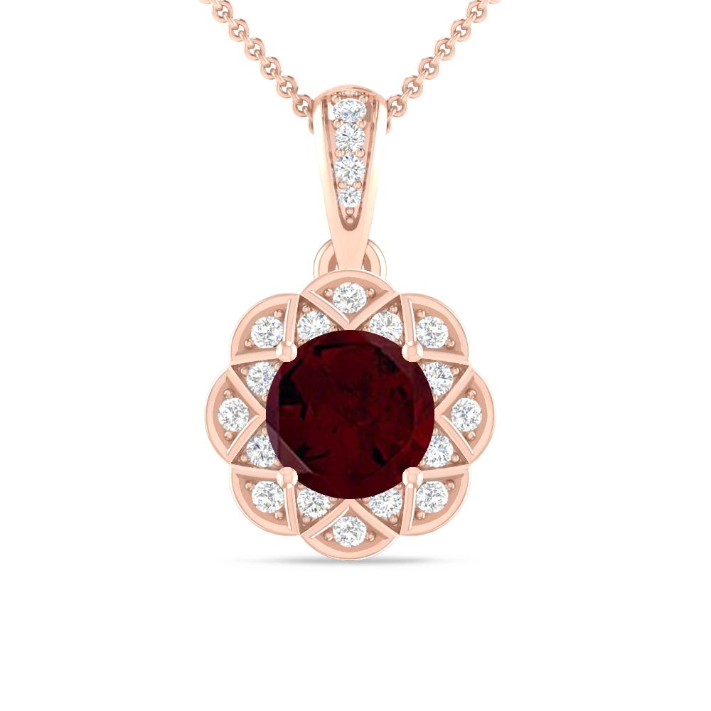 Rose Gold - Garnet