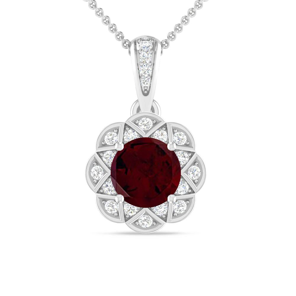 White Gold - Garnet