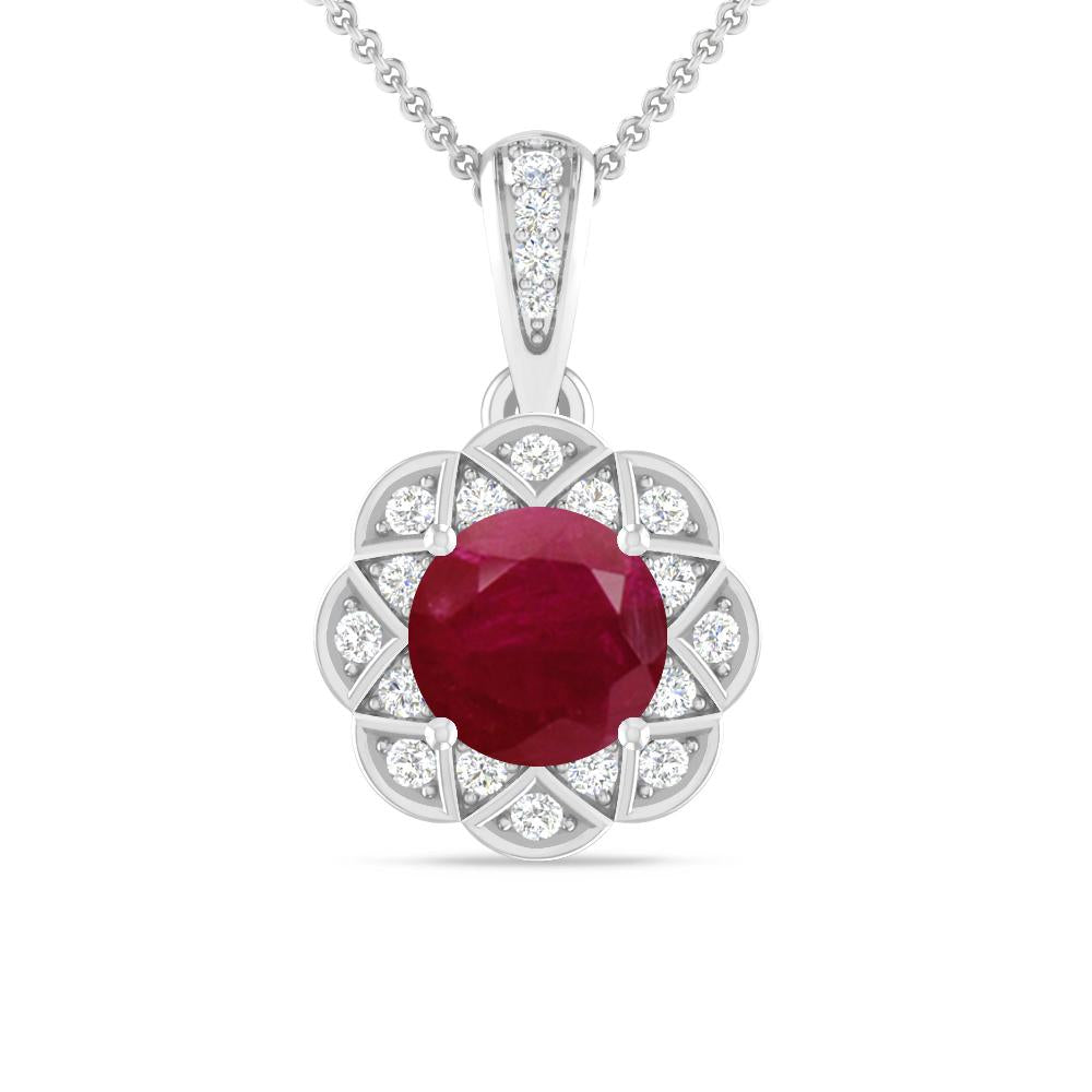 White Gold - Ruby
