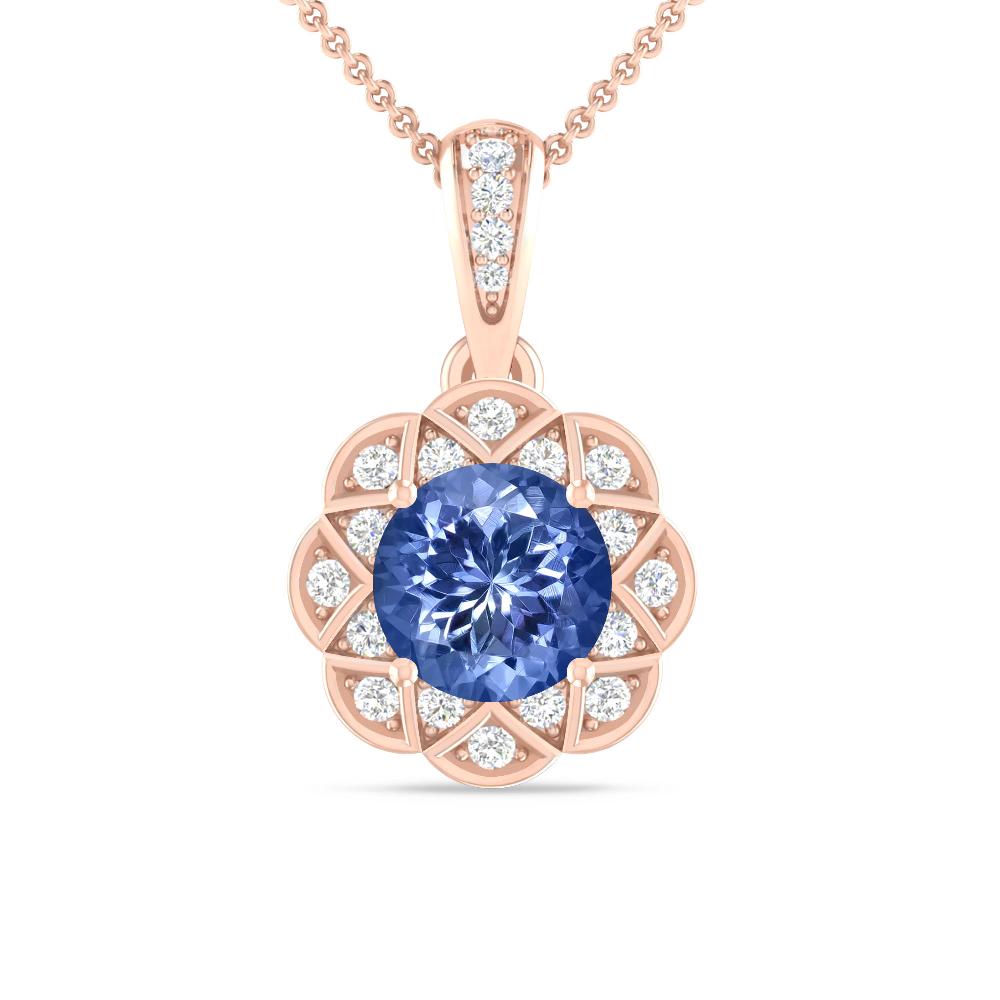 Rose Gold - Tanzanite