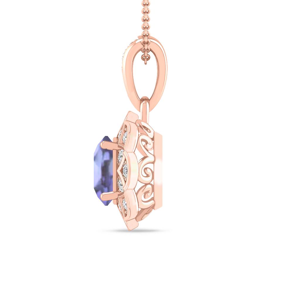 Rose Gold - Tanzanite