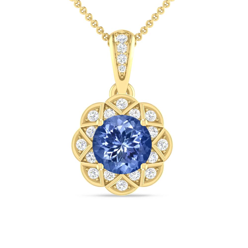 Yellow Gold - Tanzanite
