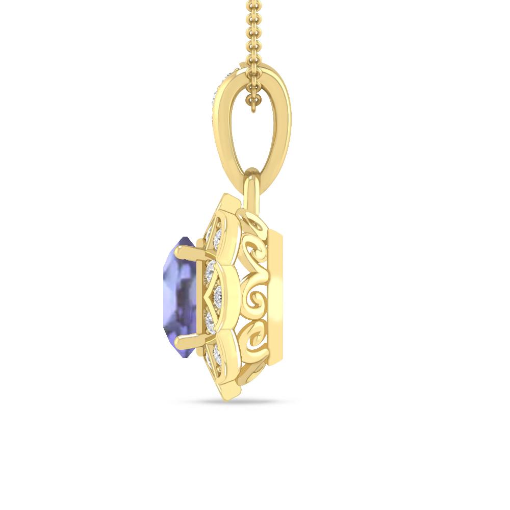 Yellow Gold - Tanzanite