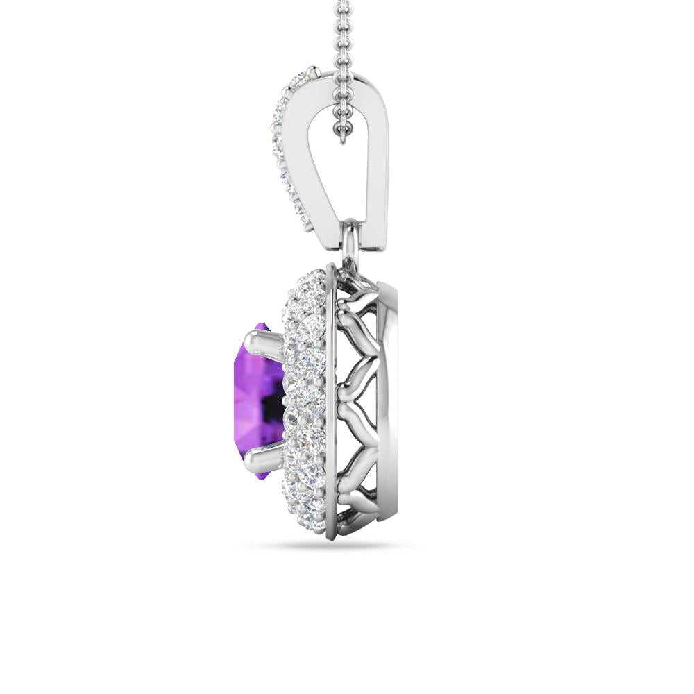 White Gold - Amethyst