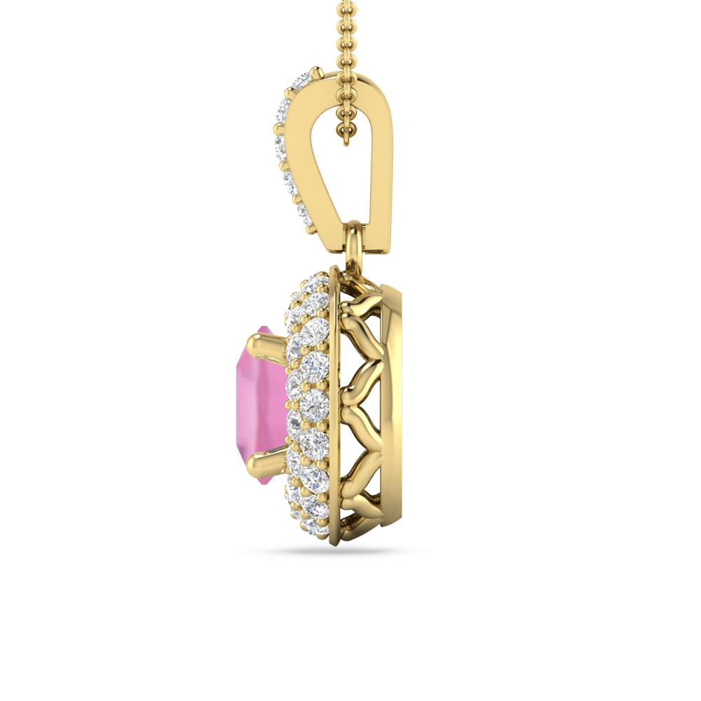 Yellow Gold - Pink Tourmaline