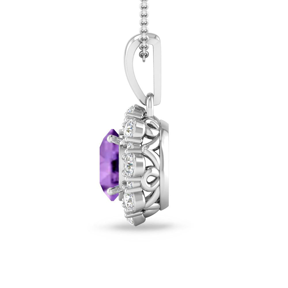 White Gold - Amethyst