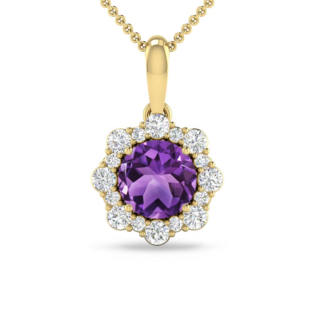 Yellow Gold - Amethyst