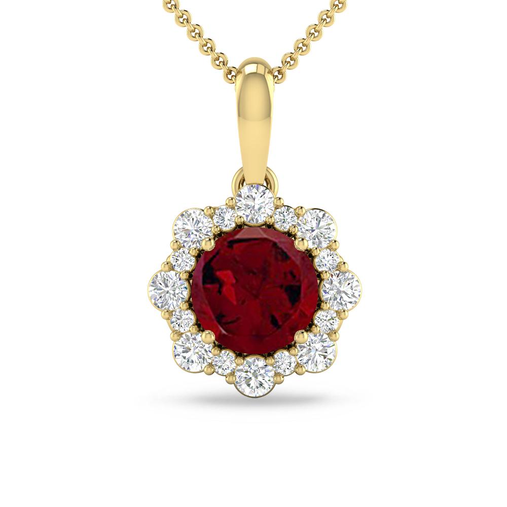Yellow Gold - Garnet