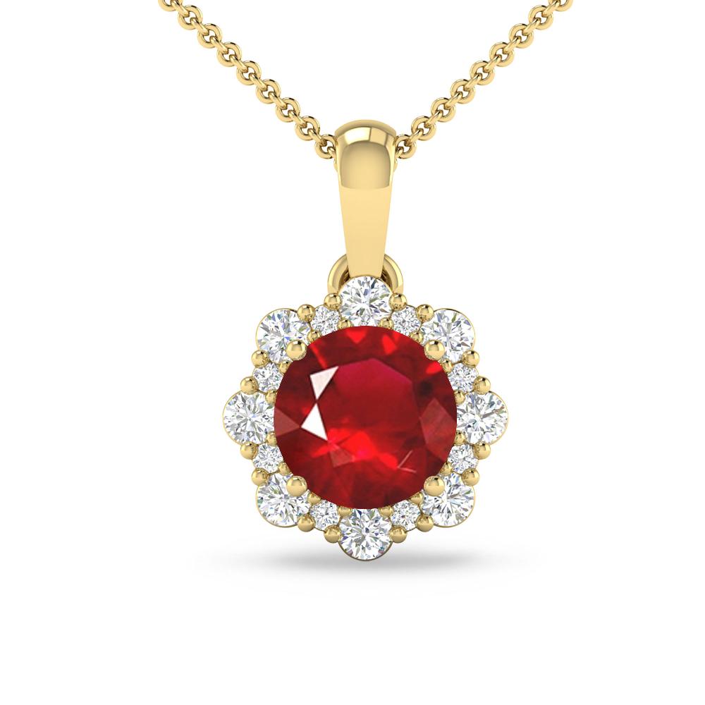 Yellow Gold - Ruby