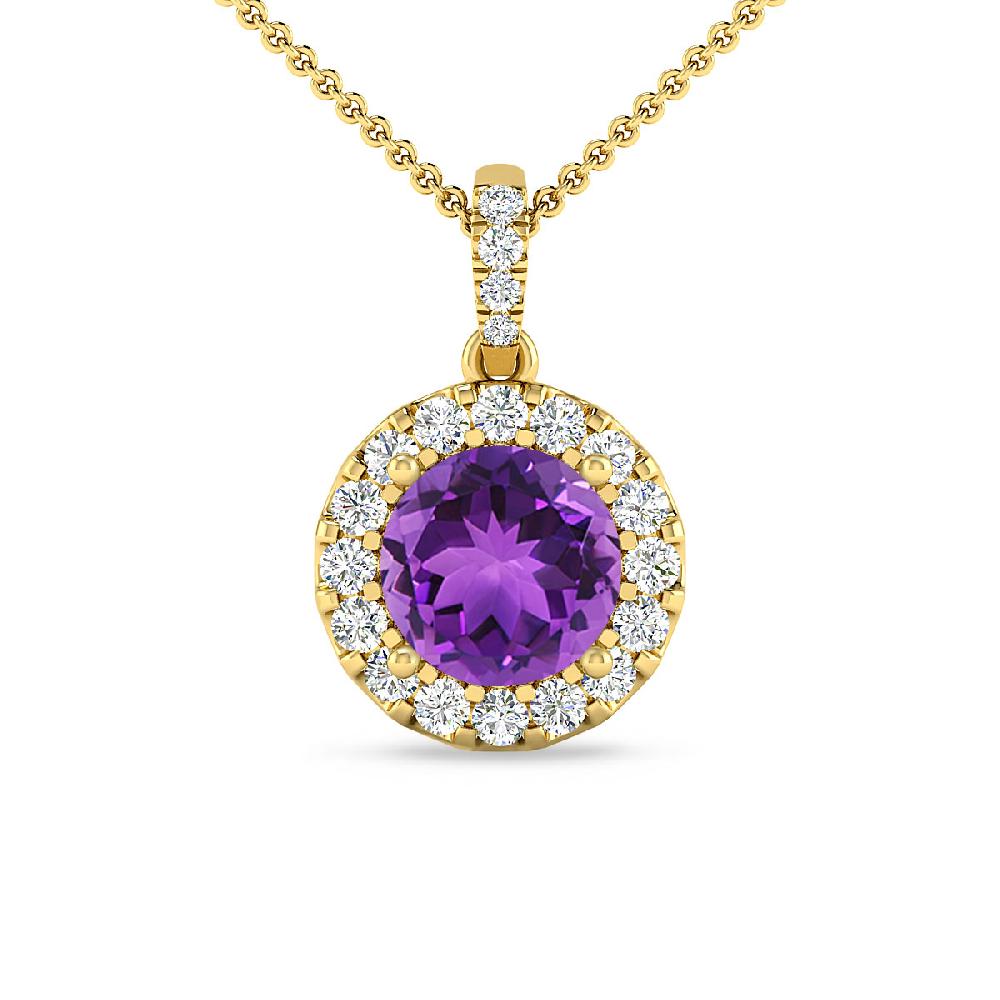 Yellow Gold - Amethyst