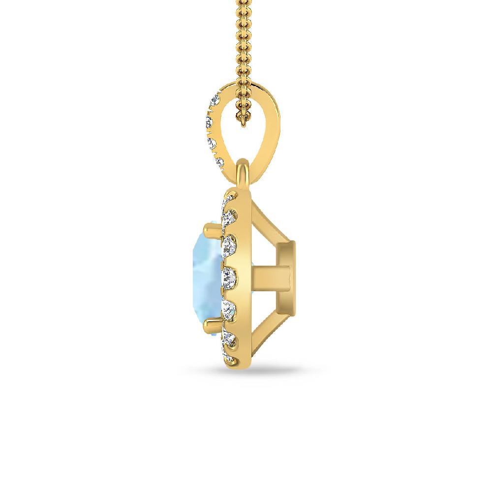 Yellow Gold - Aquamarine