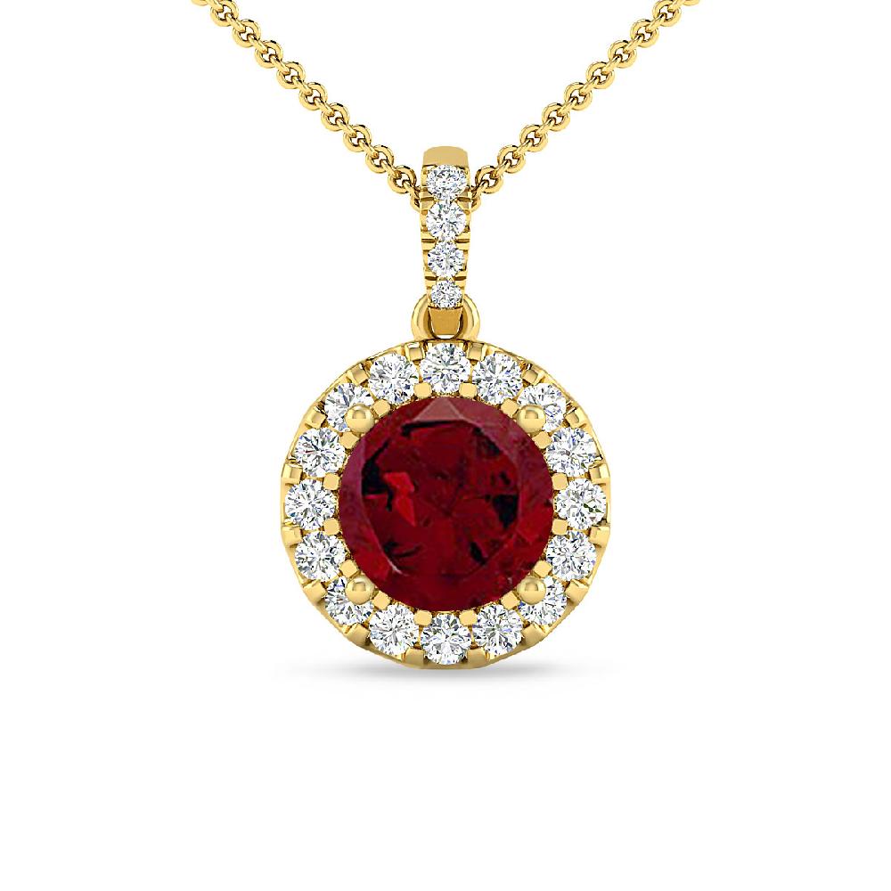 Yellow Gold - Garnet