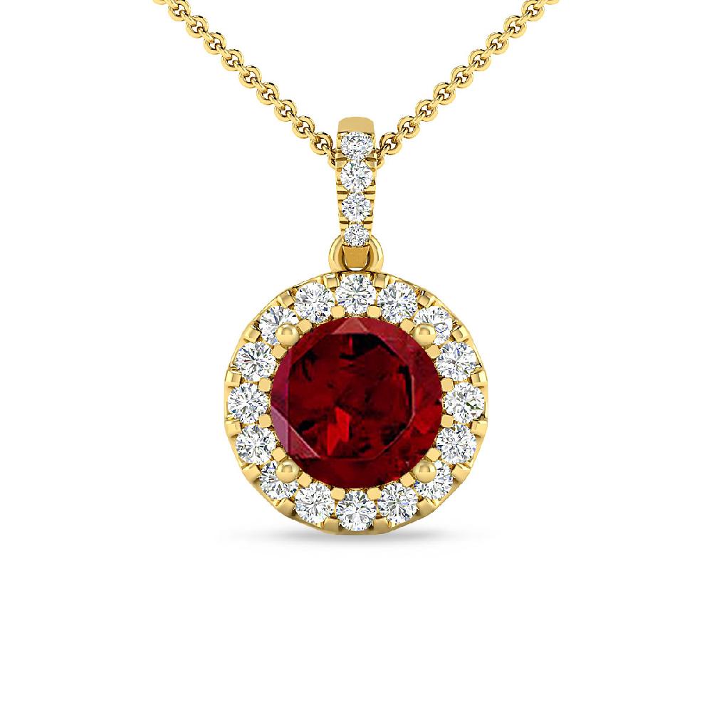 Yellow Gold - Garnet