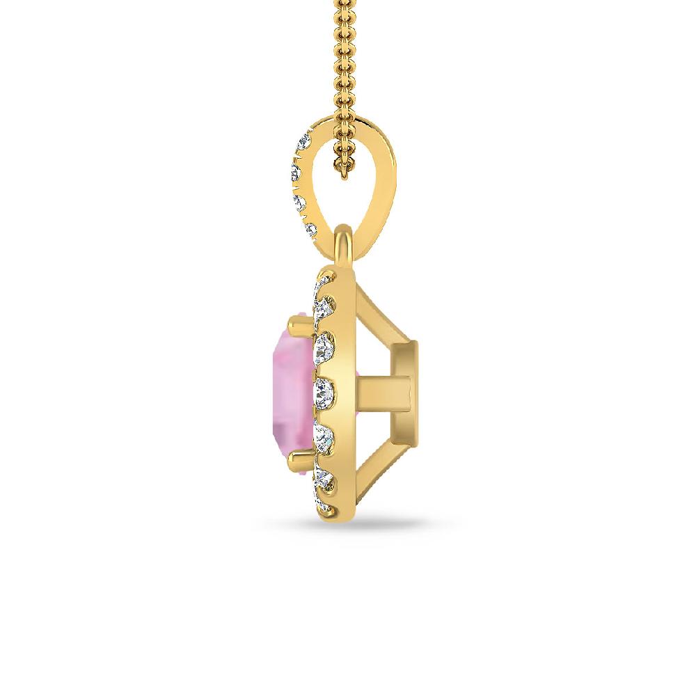 Yellow Gold - Pink Tourmaline